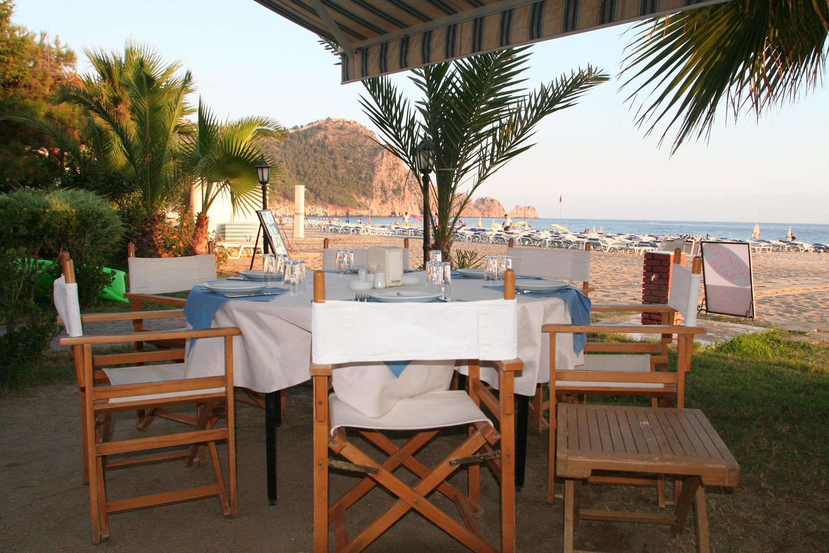 Elysee Beach Hotel – Gedekte tafel op het strand, Alanya