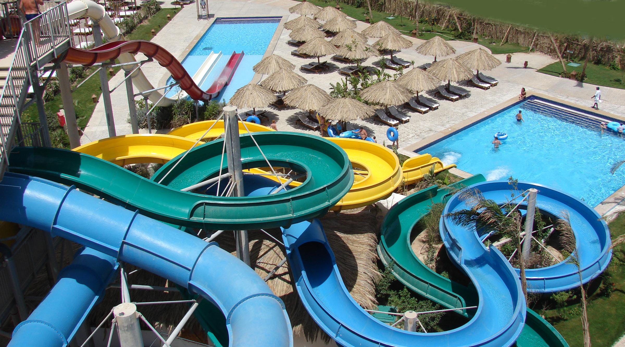 Sindbad Club – Glijbanen van boven, Hurghada