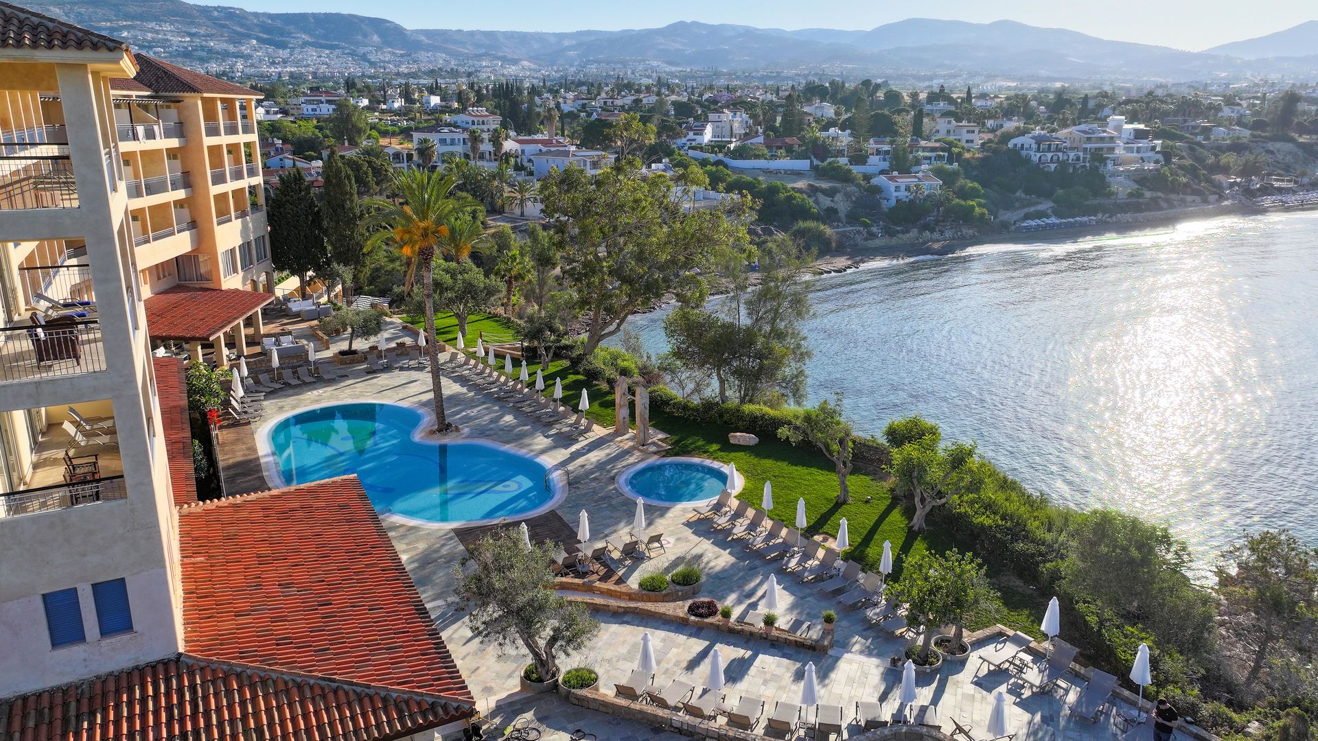 Thalassa Boutique Hotel & Spa – Zwembaden van boven, Paphos