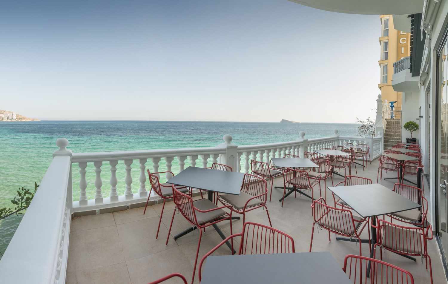 Gastrohotel RH Canfali – Terras met zeezicht, Benidorm