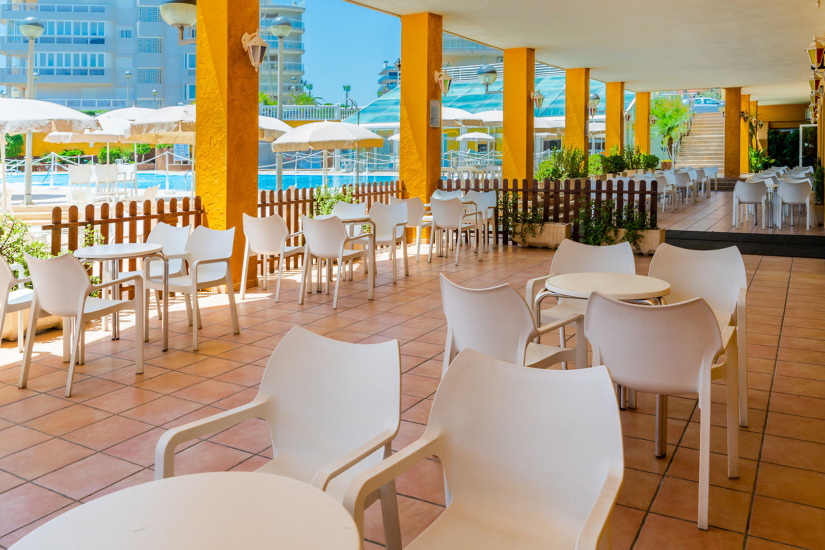 Gran Hotel Peñiscola – Terras met zwembad, Peñiscola