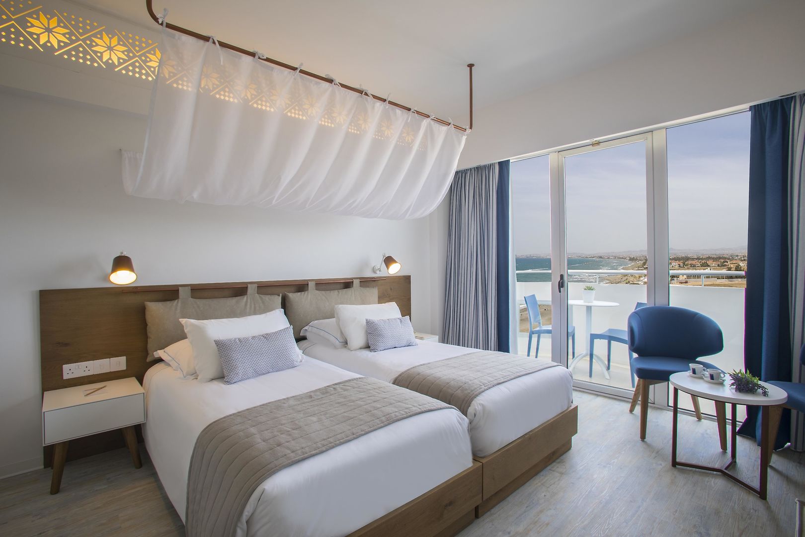 Lordos Beach Hotel & Spa – Kamer met zeezicht, Larnaca