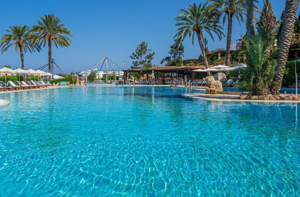 Coral Beach Hotel & Resort – Zwembad met palmen, Coral Bay