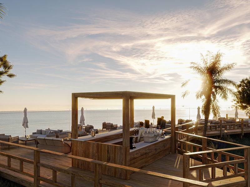 PortoBay Blue Ocean – Terras bij zonsondergang, Praia da Falésia