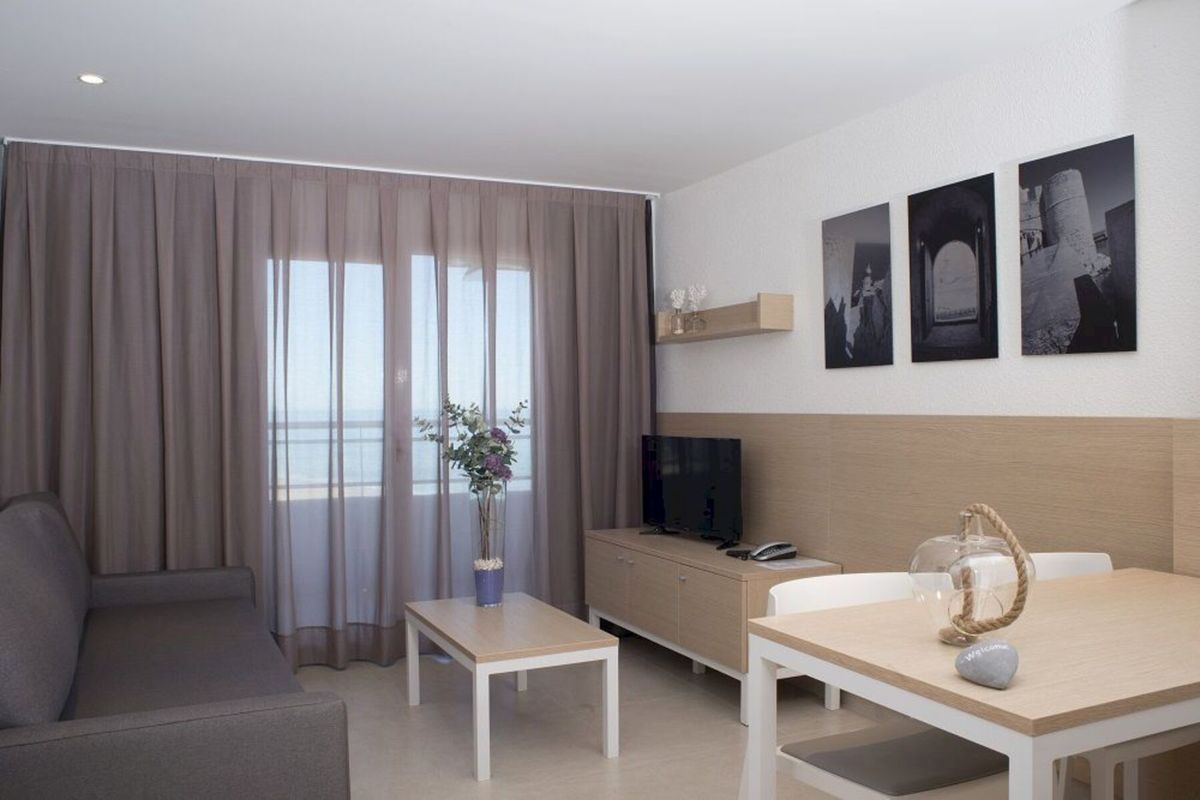 Aparthotel & Spa Acualandia – Woonkamer appartement, Peñiscola