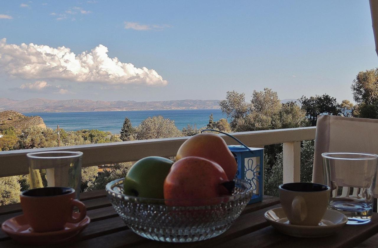 Ariadne Apartments & Studios – Balkon met uitzicht, Agia Galini