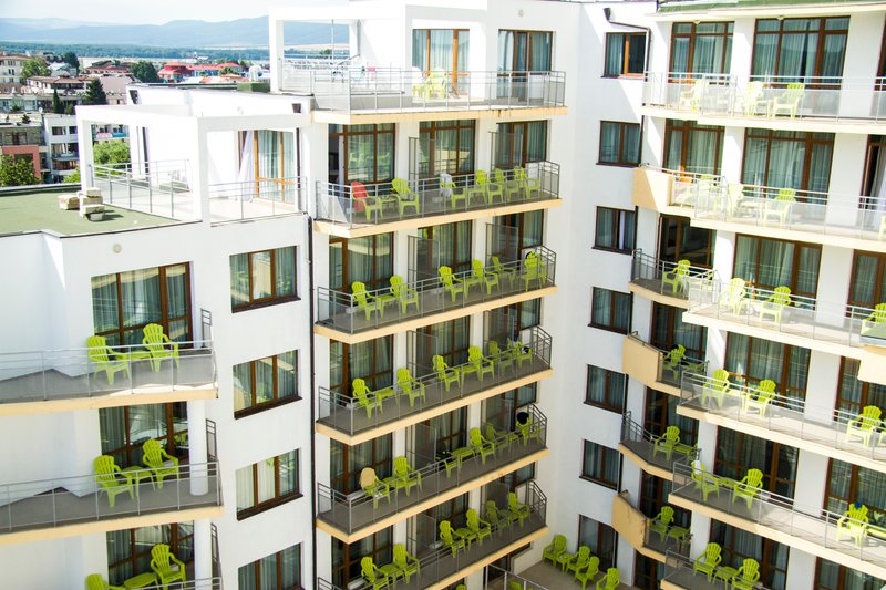 Best Western PLUS Premium Inn & Casino – Gevel met balkons, Sunny beach
