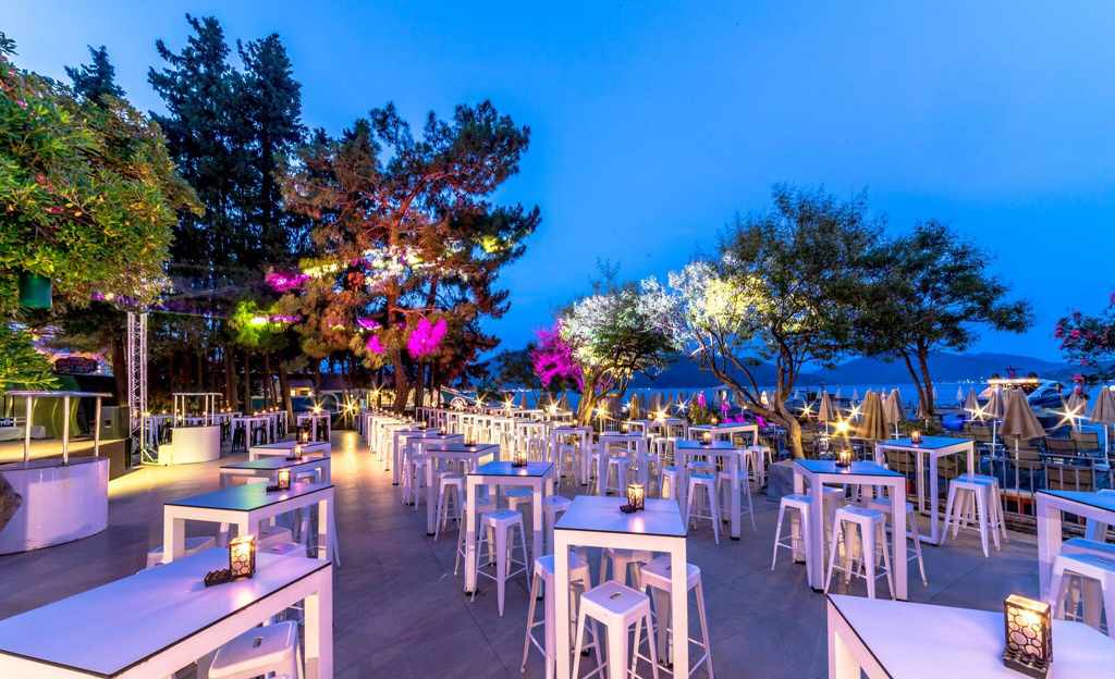 Grand Yazici Club Turban Thermal – Bar bij avond, Marmaris