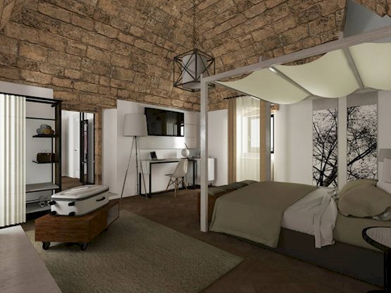 GH Dimora Sant'Anna – Slaapkamer met baldakijn, Carovigno
