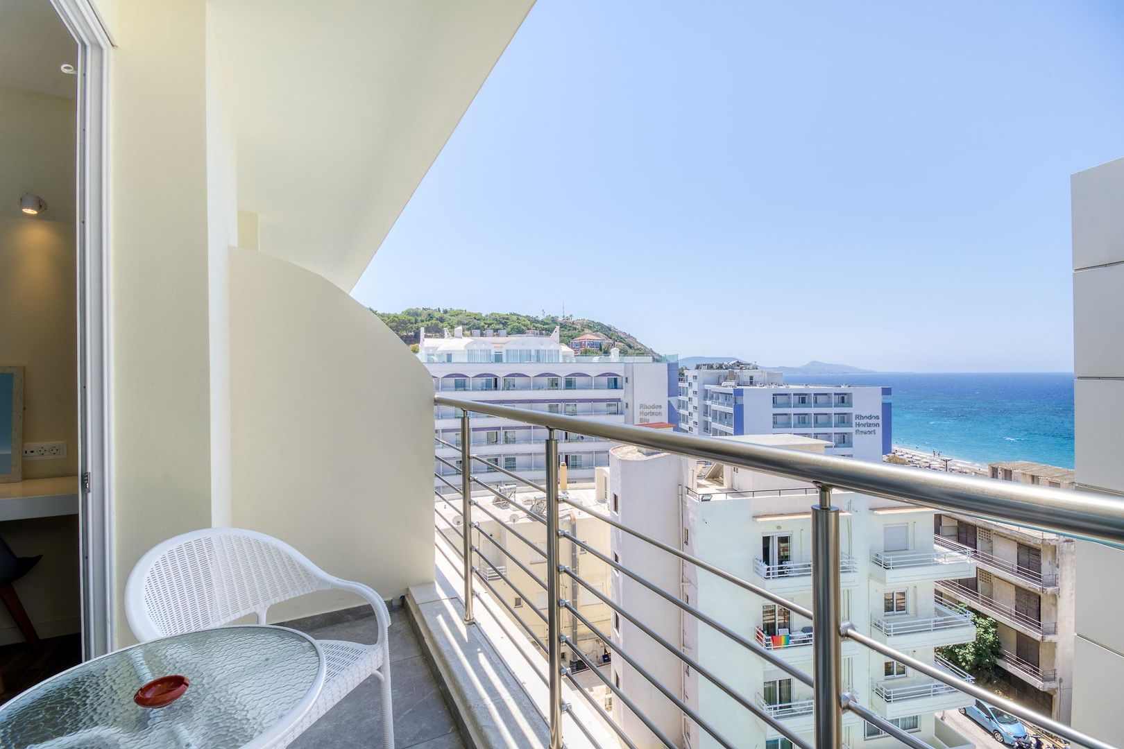 Arte Hotel – Balkon met zeezicht, Rhodos Stad