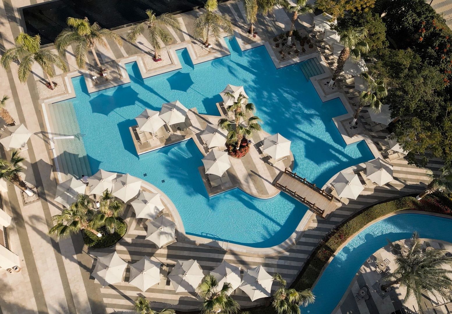 Steigenberger Aqua Magic – Zwembad van boven, Hurghada