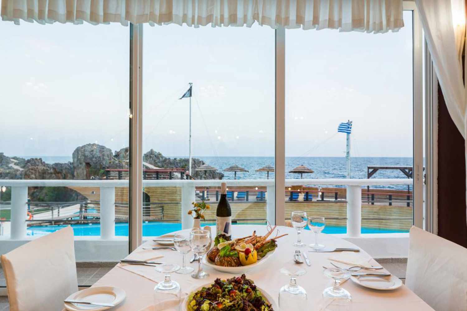 Kalypso Cretan Village Sense Resort & Spa – Restaurant met uitzicht, Plakias