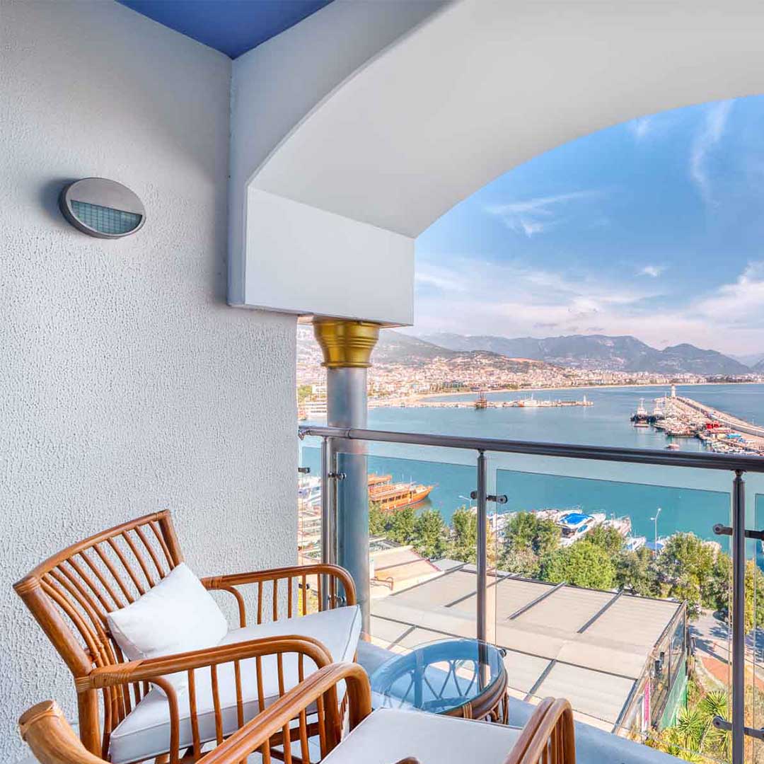 Numa Port Hotel – Balkon met zeezicht, Alanya