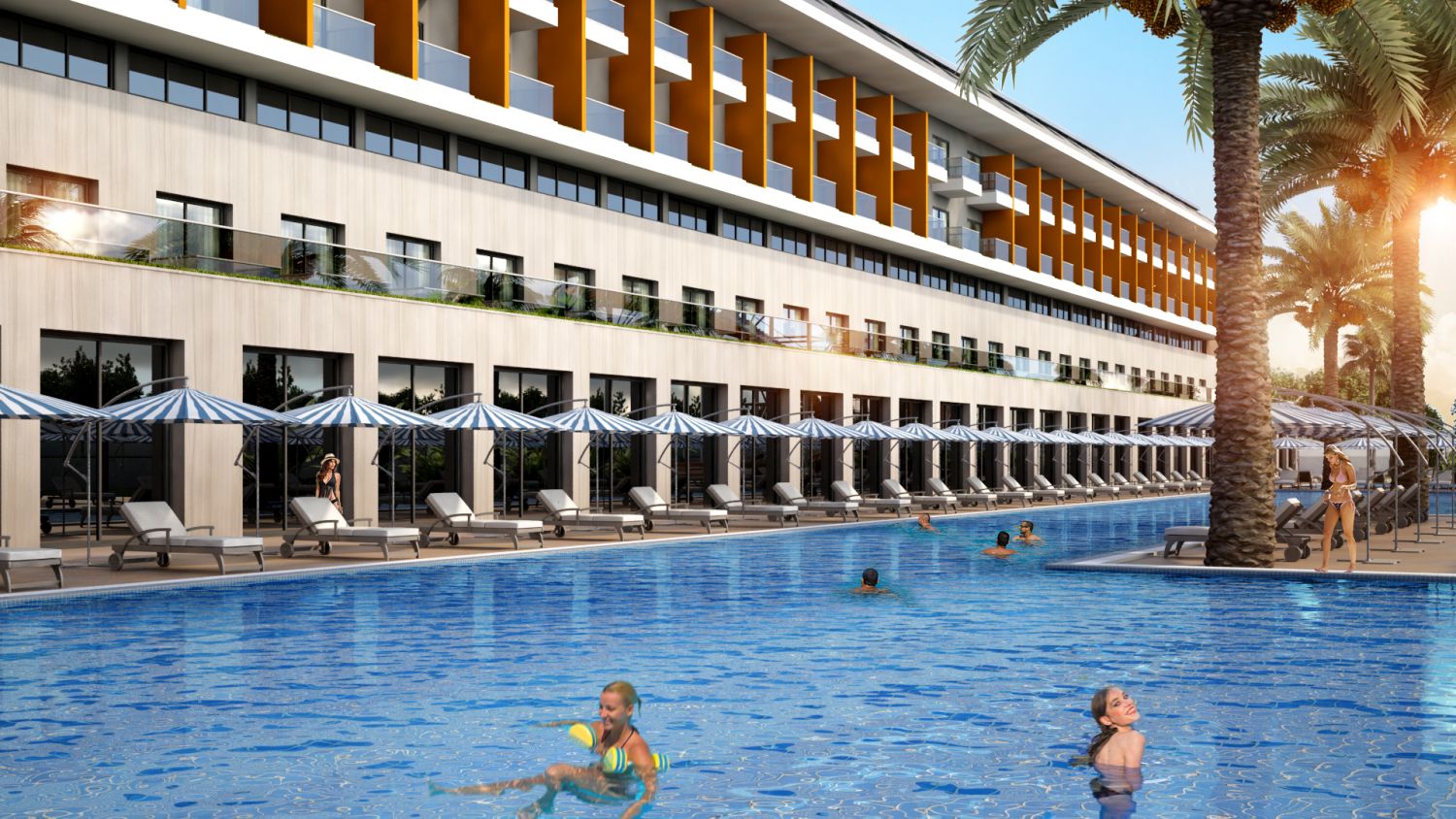 Aydinbey Queen's Palace & Spa – Zwembad bij hotel, Serik