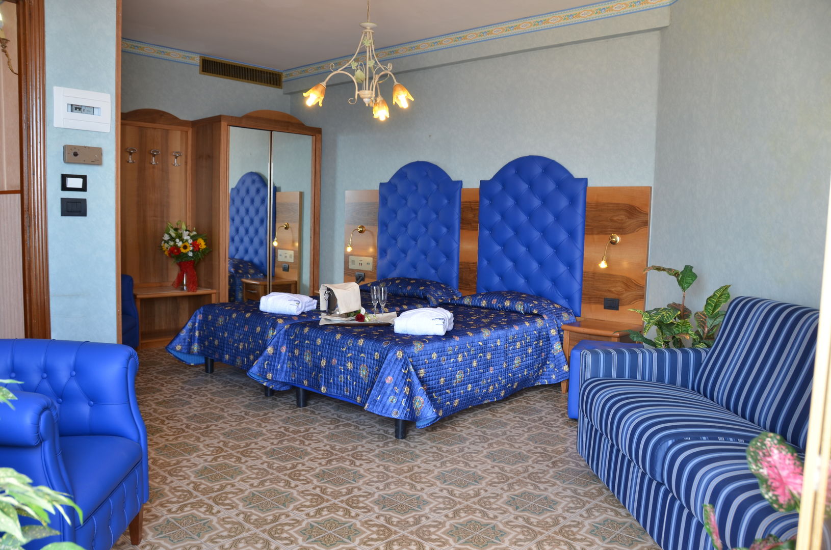 Taormina Park Hotel – Slaapkamer met zeezicht, Taormina
