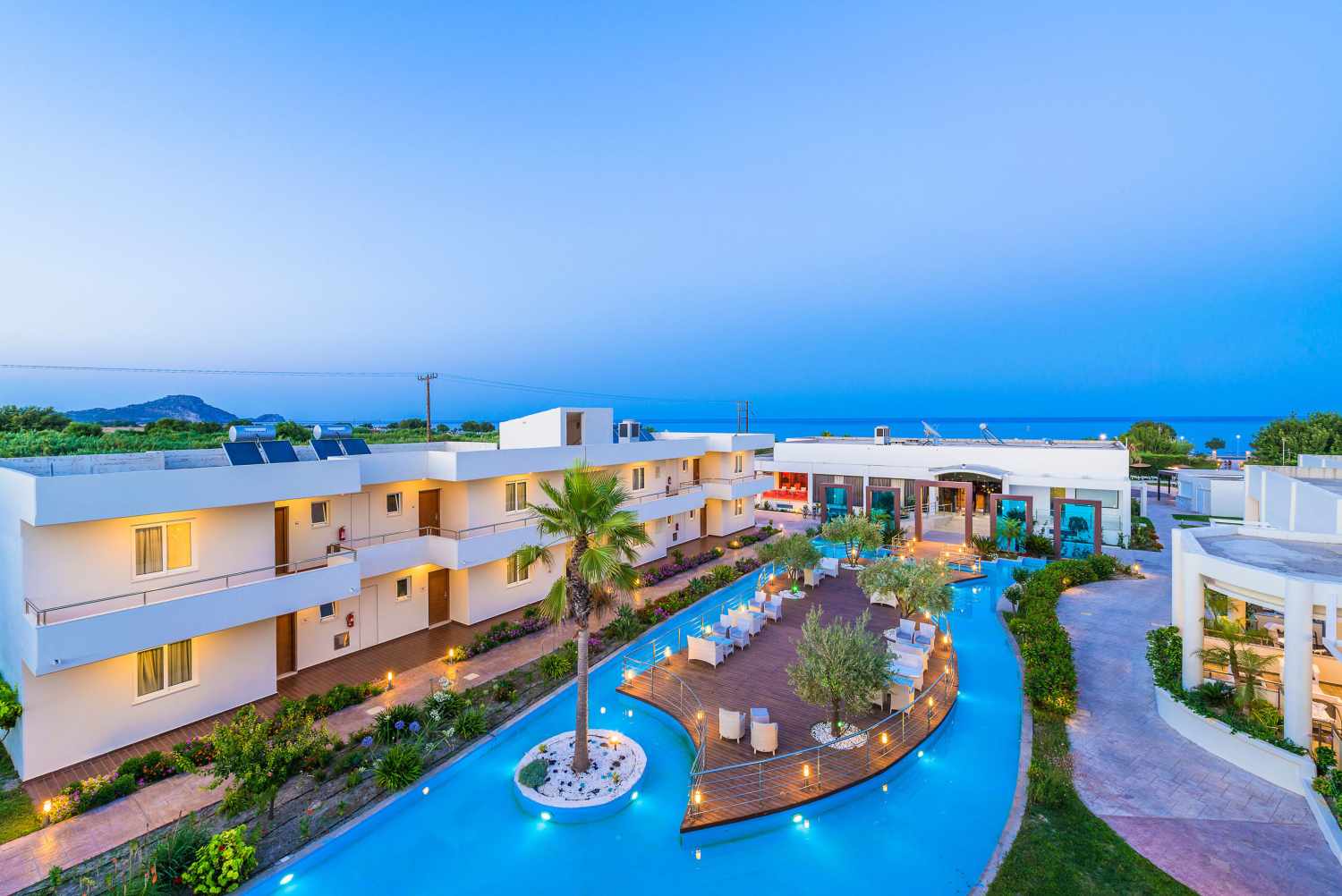 Afandou Bay – Resort bij schemer, Afandou