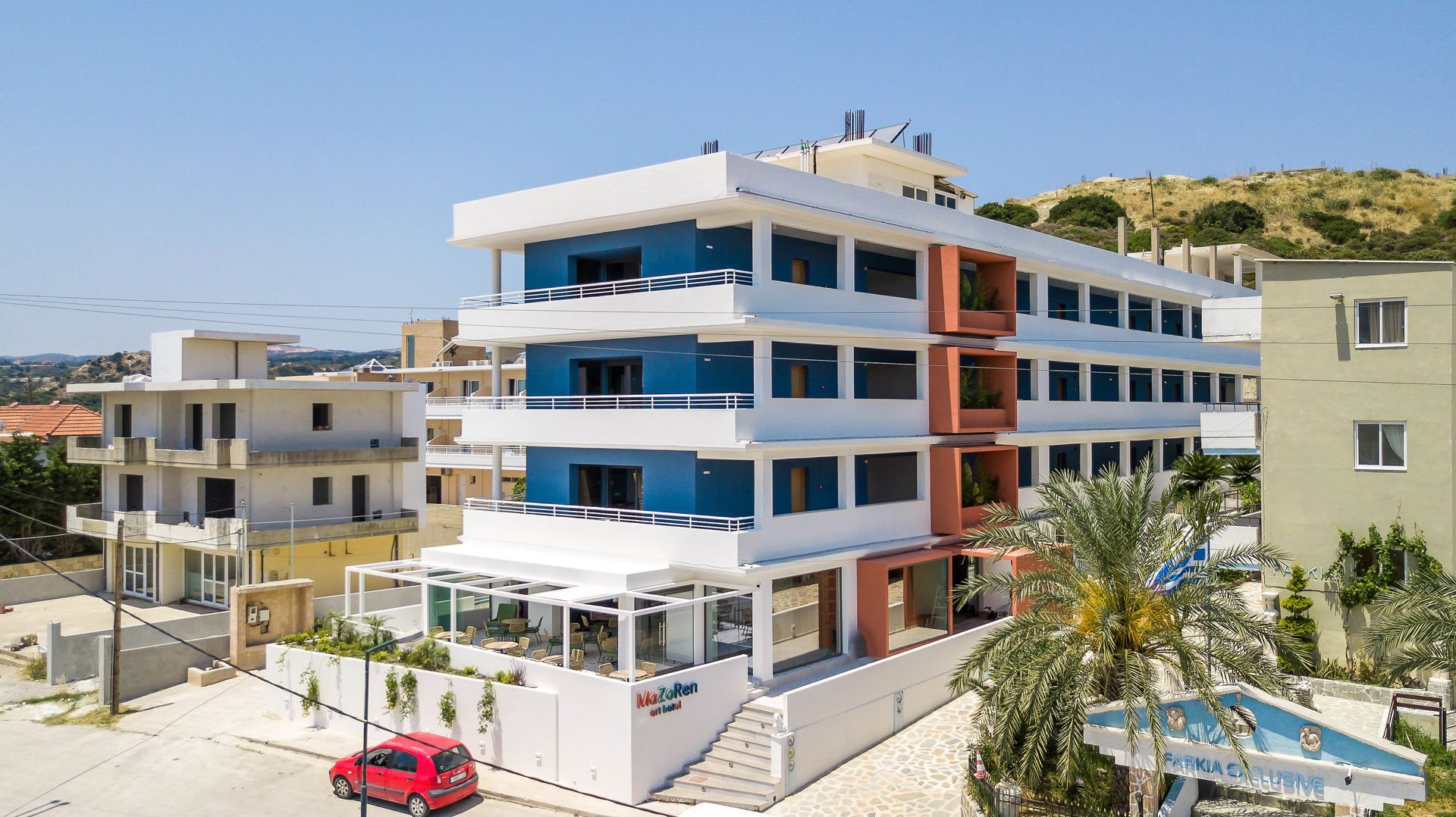 Mazoren Art Hotel – Hotelgevel, Faliraki