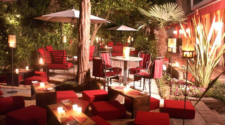 Hotel Amadeus – Tuin bij avond, Venetië