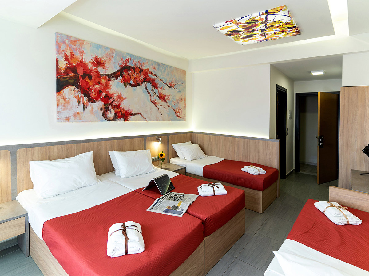 Dafni Plus Hotel – Slaapkamer, Leptokaria