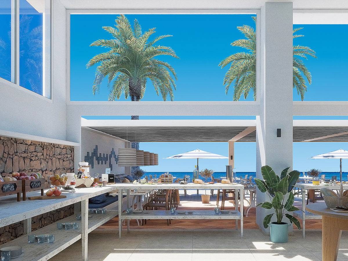 Universal Hotel Neptuno – Ontbijtbuffet met zeezicht, Playa de Palma