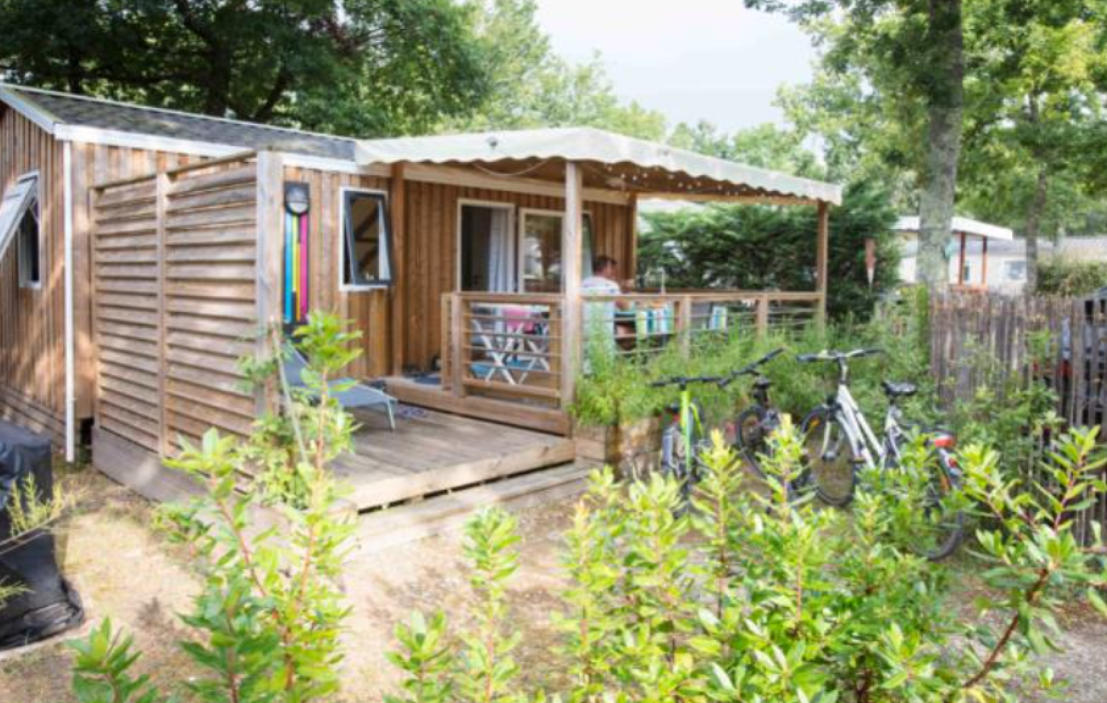 Premium houten stacaravan 33m² cover