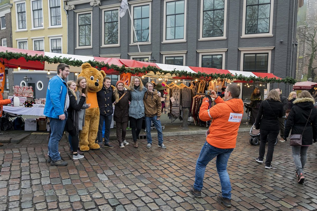 Kramen in de binnenstad tijdens de Dordtse Decemberdagen